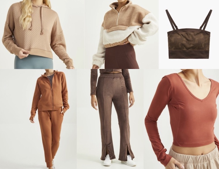 Brown Exercise Clothes