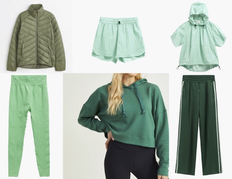Green Exercise Clothes